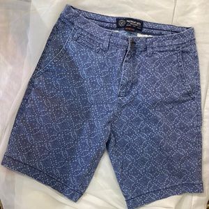 Mens AMERICAN EAGLE active flex fashion blue shorts golf casual dress up size 30